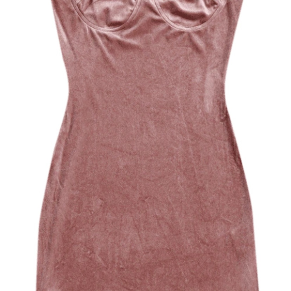 ZAFUL mini velvet tube dress S - Picture 2 of 4